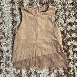 Asymmetrical sleeveless Top